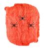Oranje spinnenweb 50 g met 3 spinnen  uitrekbare halloween decoratie voor de perfecte griezelige sfeer
