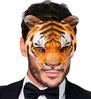 Origineel kinloos masker tijger ideaal voor themafeesten en verkleedpret