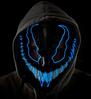 foto 2 Scary Monster Masker met blauwe verlichting de ultieme halloween accessoire