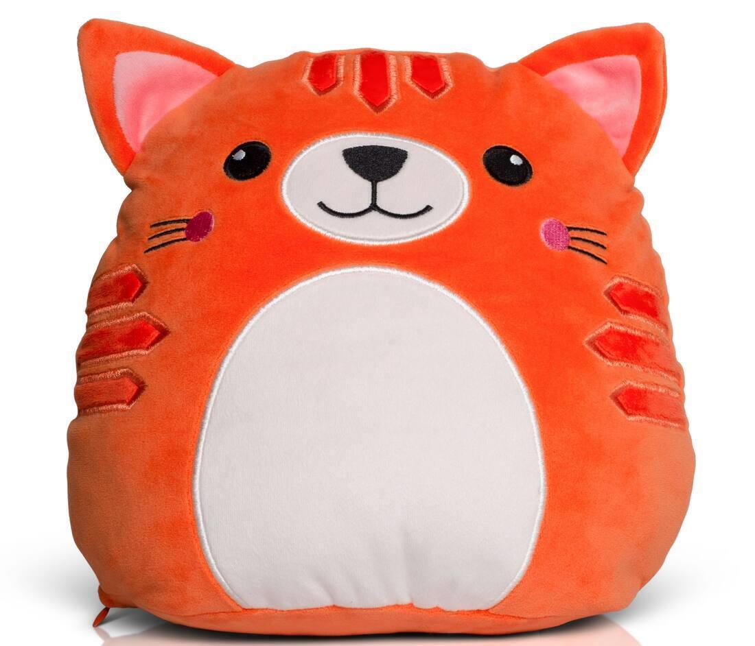 Schattige Squidgy Ginger Kat Oranje 29cm hoog