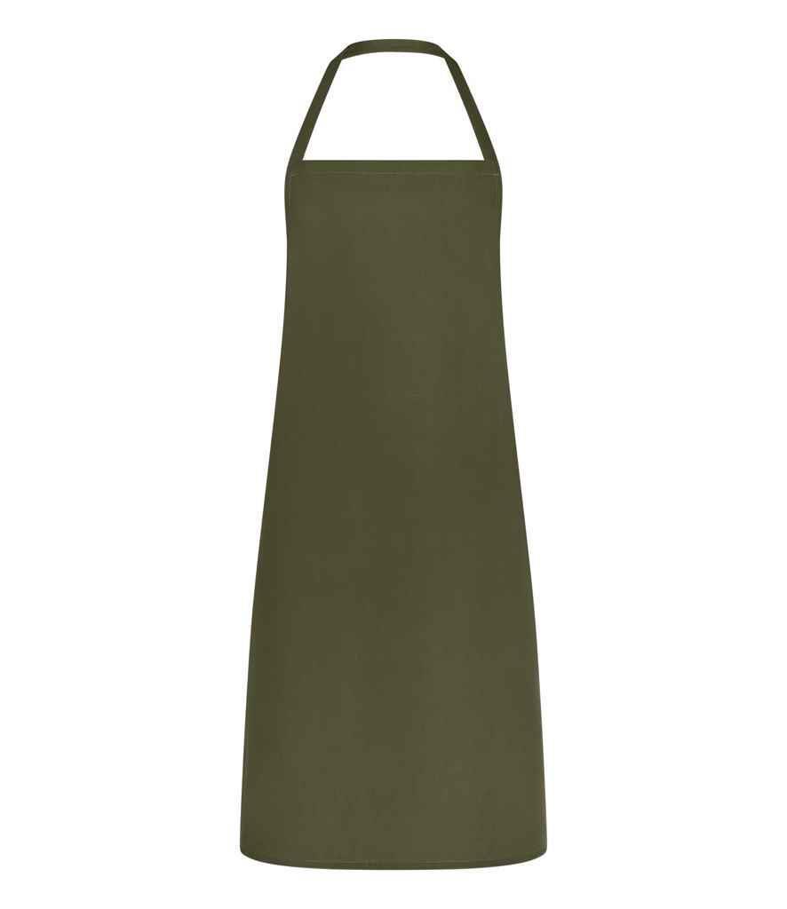 Schort dark olive te personaliseren bedrukken