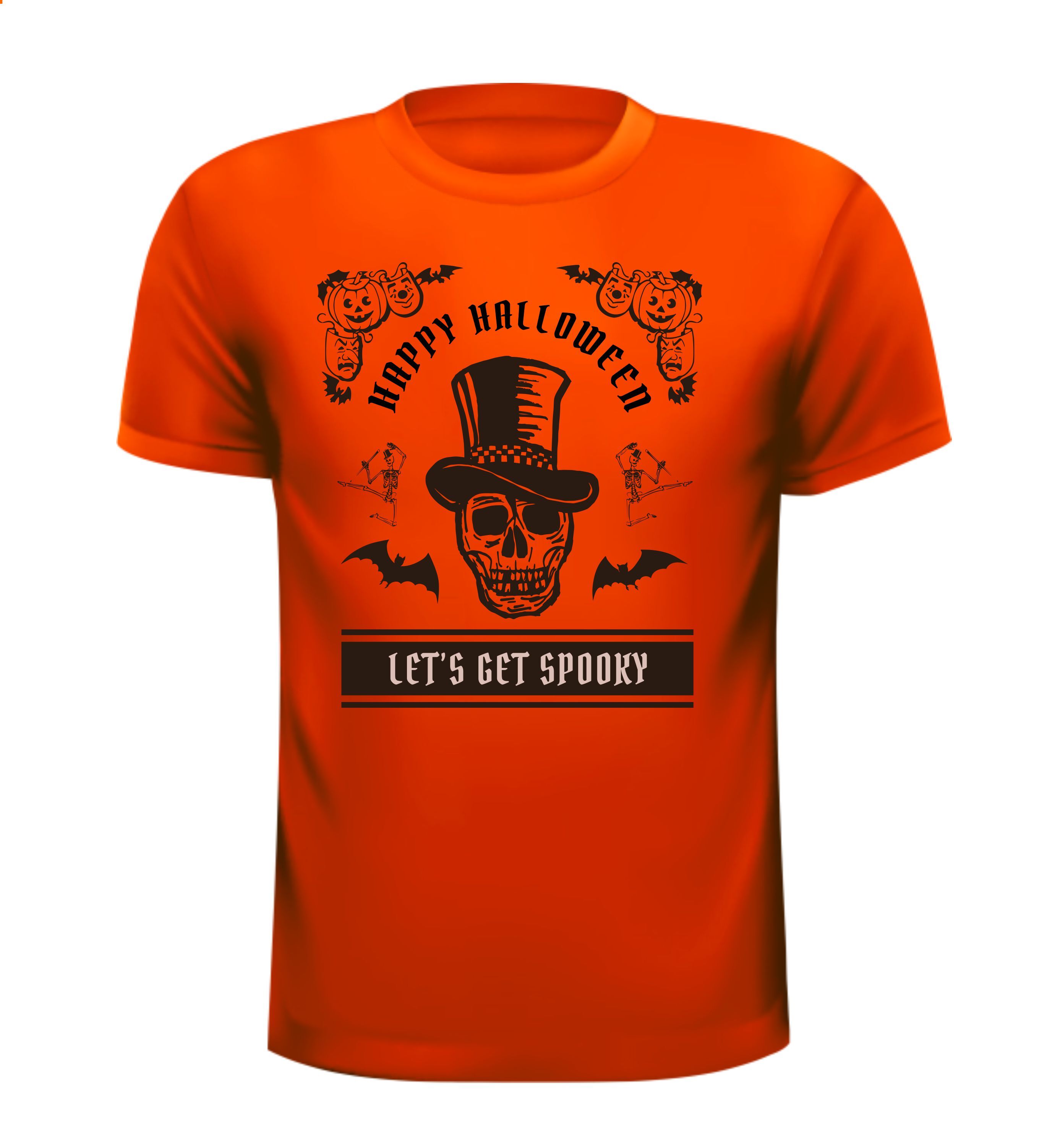 Shirtje Happy Halloween let's get spooky