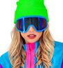 Ski-bril 80s blauw