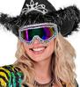 foto 2 Ski-bril 80's met strass steentjes