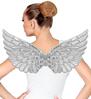 foto 2 Sprankelende Zilveren Stoffen Vleugels  57 x 26 cm