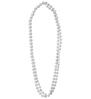 foto 3 Stijlvol feestelijk en altijd een eyecatcher de dubbele zilveren (nep)  kralen ketting van 40 cm