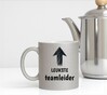 foto 3 Stralende zilveren glitter mok  met tekst leukste teamleider cadeau mok