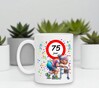 foto 3 Unieke verjaardagsmok voor een dame die 75 Jaar wordt humoristische mok met oud omaatje en rollator perfect voor een verjaardag met een knipoog