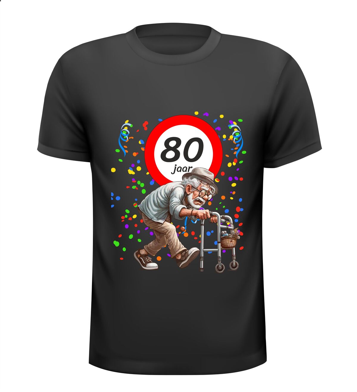 Verjaardag shirt  het perfecte cadeau voor de man die 80 wordt!