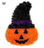 foto 2 Versiering halloween pompoen met hoed 39 x 29 cm