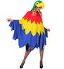 foto 2 Vrolijke papegaai poncho voor volwassenen perfect voor themafeesten en carnaval