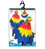foto 5 Vrolijke papegaai poncho voor volwassenen perfect voor themafeesten en carnaval