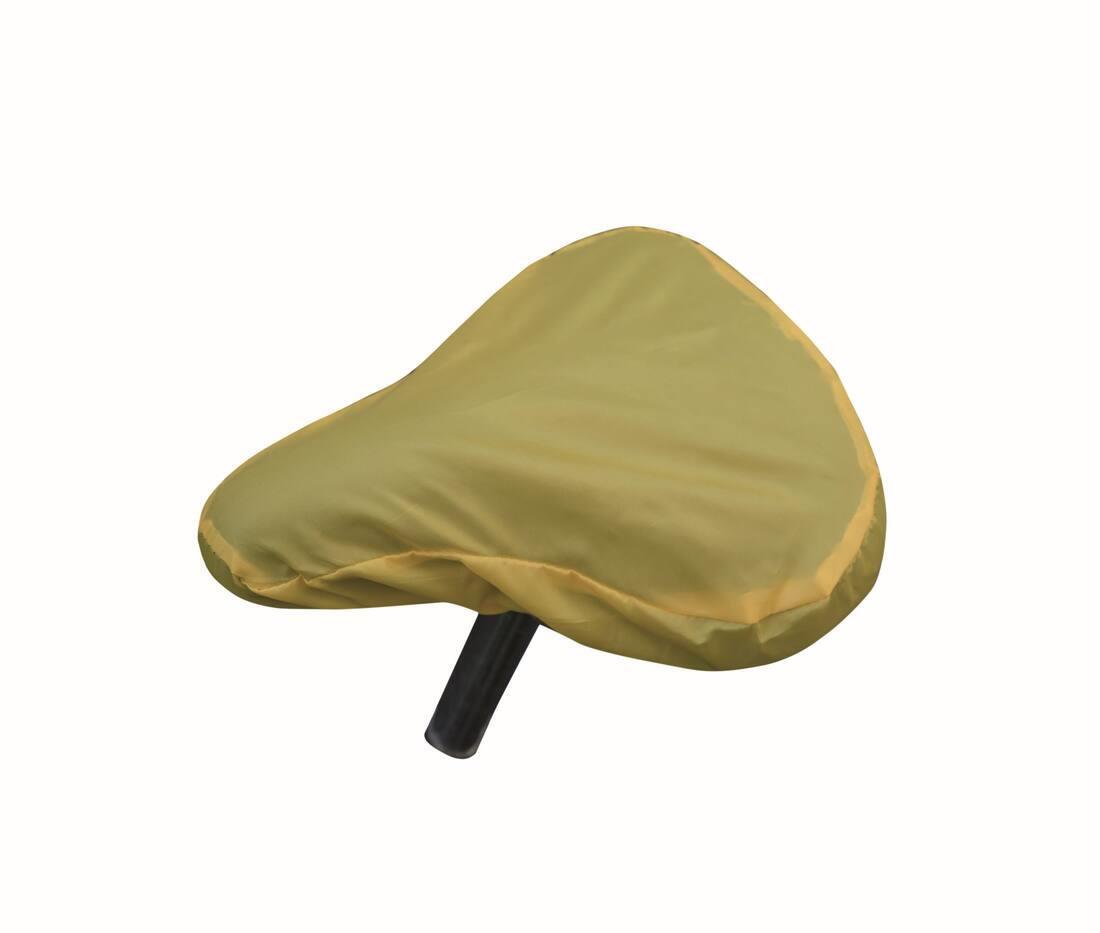 zadelbeschermer regenbeschermer geel zadel fiets