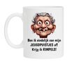 Ben ik eindelijk van mijn jeugdpuistjes af krijg ik rimpels mok grappig verjaardags kado vrouw