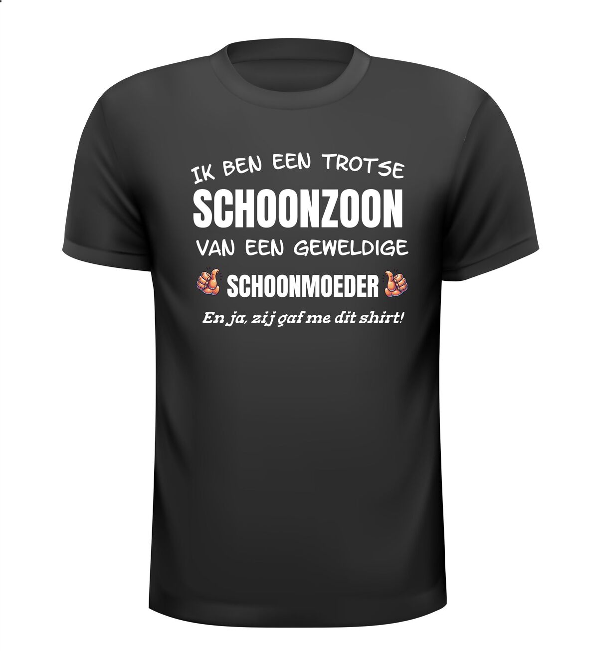 Grappig shirtje voor je schoonzoon! Een leuk kado