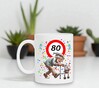 foto 3 Humoristische full-Colour mok voor 80-jarige man grappig cadeau met rollator twist