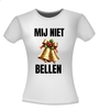 foto 12 Kerst T-shirt Mij niet bellen! Met kerstbellen print grappig