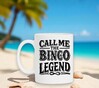 foto 2 Koffiemok Call Me the Bingo Legend leuk prijsje voor de bingo