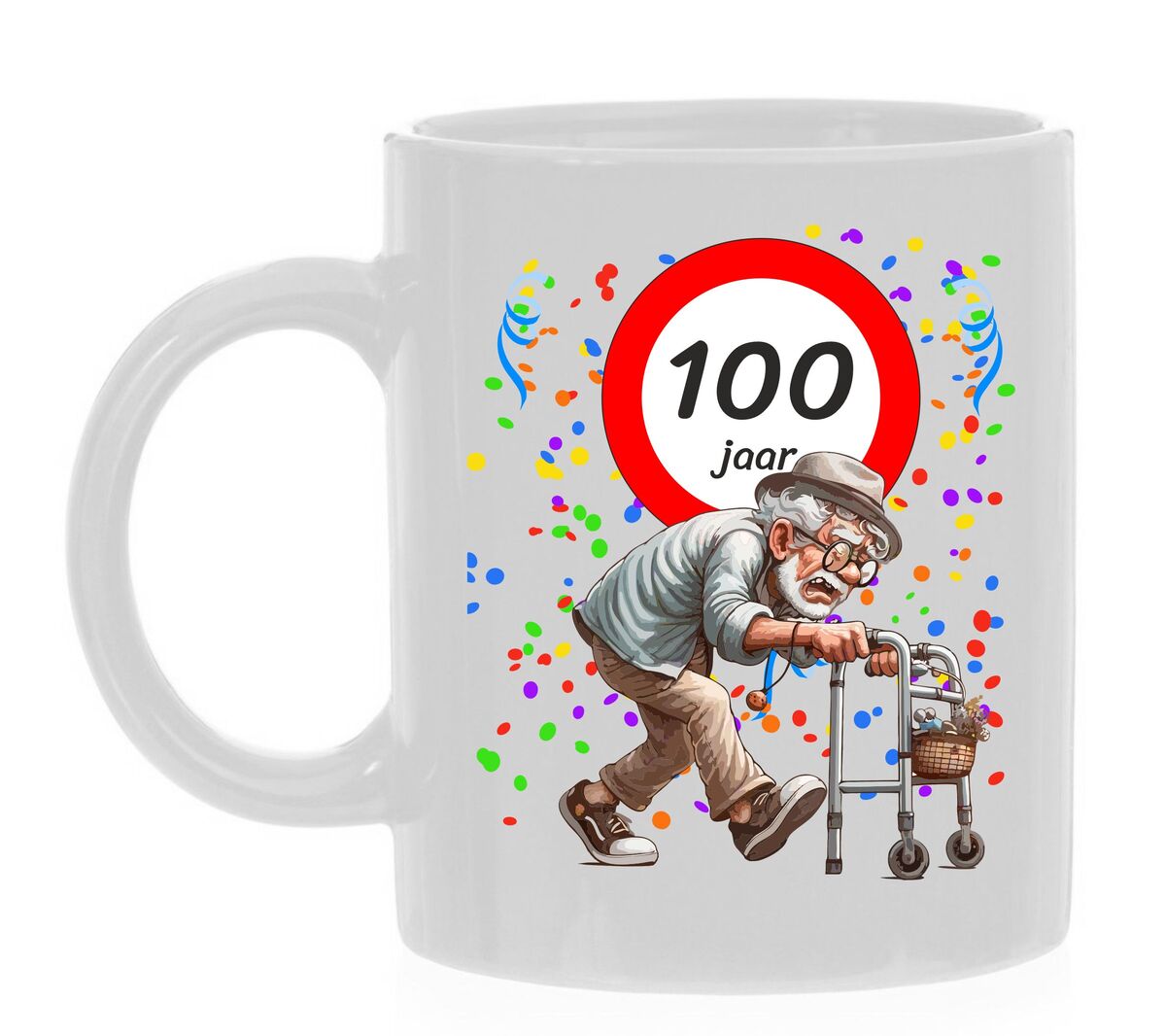 Koffiemok voor een 100 jarige. Het perfecte verjaardagsgeschenk voor de jarige job