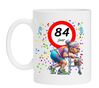 Koffiemok voor een 84 jarige vrouw. Het perfecte verjaardagsgeschenk voor de jarige job