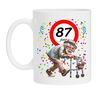 Koffiemok voor een 87 jarige. Het perfecte verjaardagsgeschenk voor de jarige job