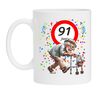 Koffiemok voor een 91 jarige. Het perfecte verjaardagsgeschenk voor de jarige job