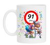 Koffiemok voor een 91 jarige vrouw. Het perfecte verjaardagsgeschenk voor de jarige job