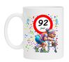 Koffiemok voor een 92 jarige vrouw. Het perfecte verjaardagsgeschenk voor de jarige job