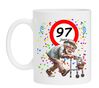 Koffiemok voor een 97 jarige. Het perfecte verjaardagsgeschenk voor de jarige job