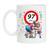 Koffiemok voor een 97 jarige vrouw. Het perfecte verjaardagsgeschenk voor de jarige job