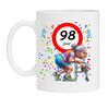 Koffiemok voor een 98 jarige vrouw. Het perfecte verjaardagsgeschenk voor de jarige job