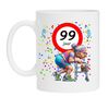 Koffiemok voor een 99 jarige vrouw. Het perfecte verjaardagsgeschenk voor de jarige job