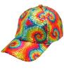 foto 2 Laat je zien en straal tie-dye pailletten cap dé must-have voor themafeesten en foute party’s