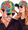 foto 3 Laat je zien en straal tie-dye pailletten cap dé must-have voor themafeesten en foute party’s