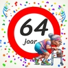 Maak elk moment onvergetelijk met deze full colour tegel 64 Jaar voor een dame  een hilarische blik op ouderdom