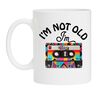 Mok Im not old Im a vintage! cassettebandje verjaardag kado