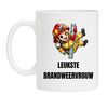 Mok voor de leukste brandweervrouw. Leuk kado!