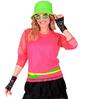 foto 2 Opvallend neon roze lange mouw net shirt voor dames disco en feest
