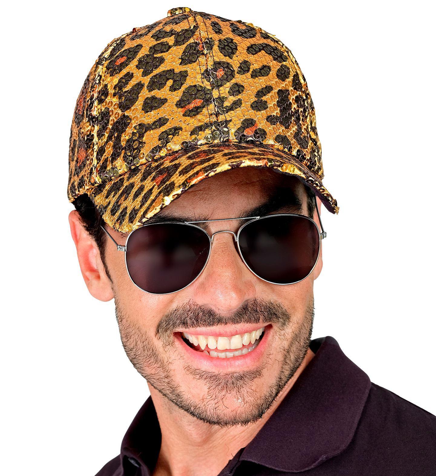 Roar met stijl pailletten pet met Luipaardprint dé eyecatcher voor dierenfeesten foute party’s en carnaval
