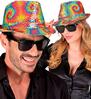 foto 2 Schitter in stijl tie-dye pailletten fedora hoed  de must-have voor thema feesten en foute party’s