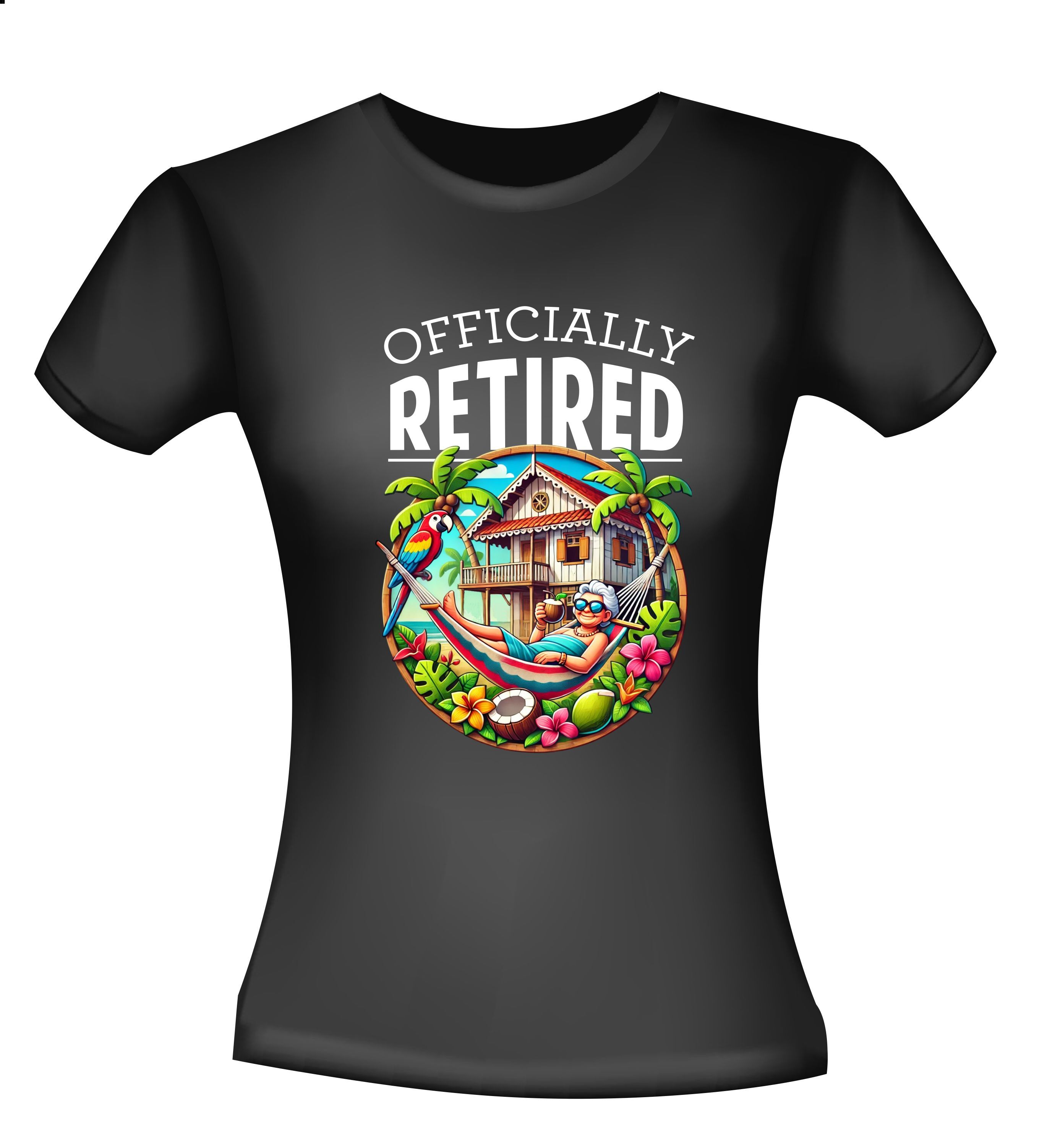 shirt met pensioen voor een vrouw
