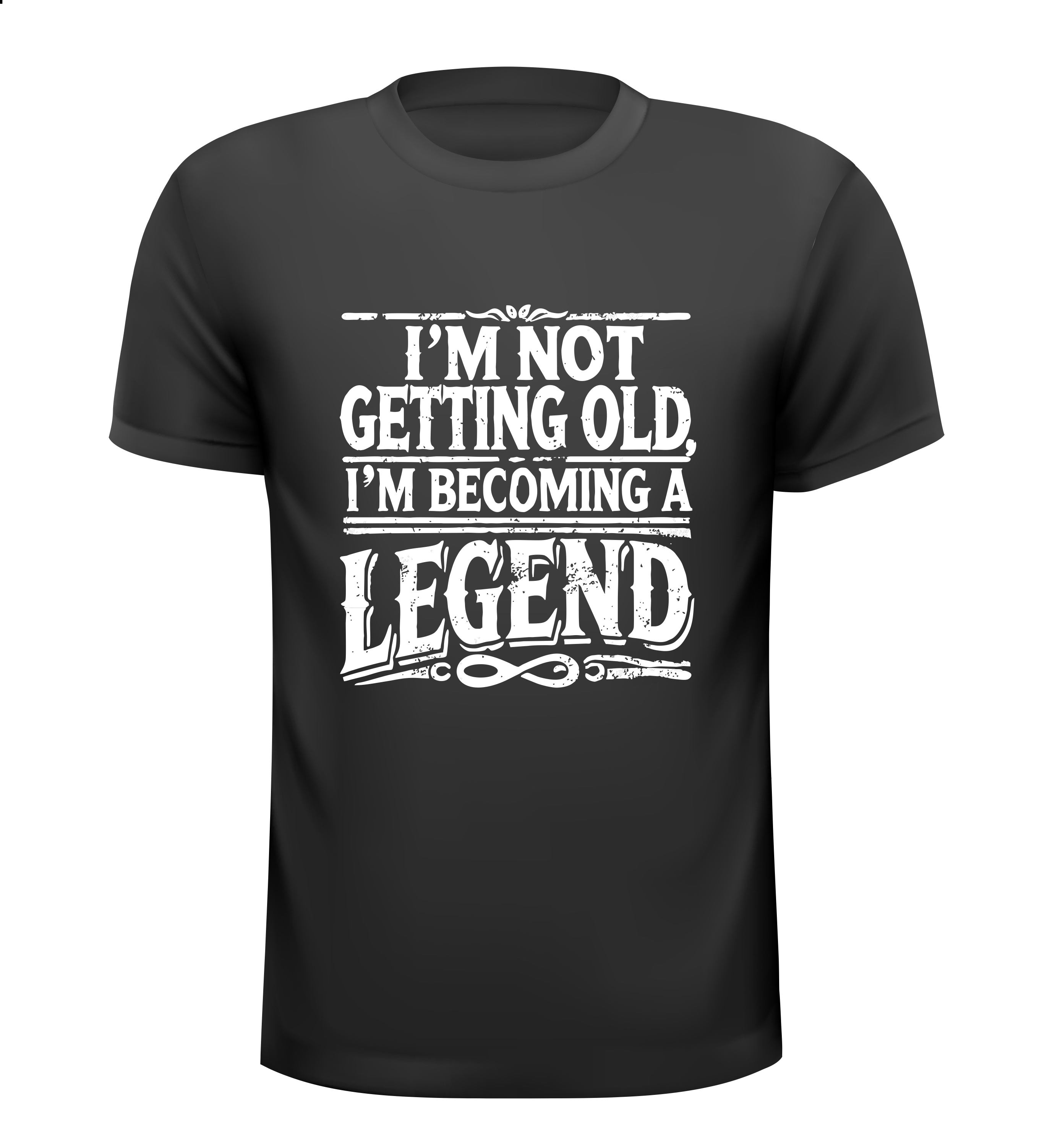 Shirtje I'm not getting old, I'm becoming a legend! Leuk kado