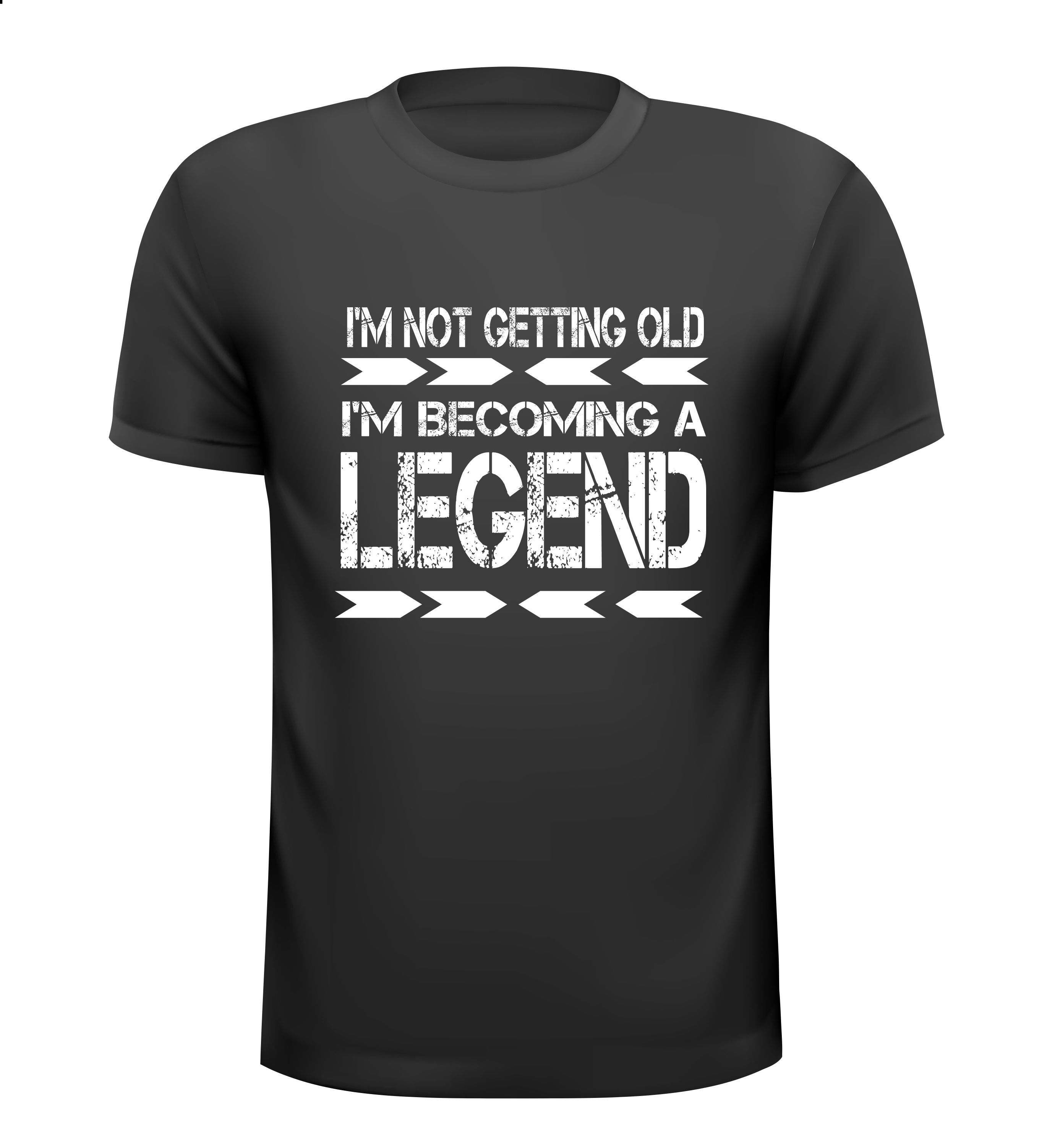 Shirtje i'm not getting old i'm becoming a legend