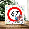 foto 2 Tegeltje voor een vrouw die 67 wordt! Een leuk kado!