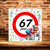 foto 3 Tegeltje voor een vrouw die 67 wordt! Een leuk kado!