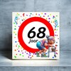 foto 2 Tegeltje voor een vrouw die 68 wordt! Een leuk kado!