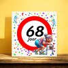 foto 3 Tegeltje voor een vrouw die 68 wordt! Een leuk kado!