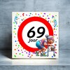 foto 4 Tegeltje voor een vrouw die 69 wordt! Een leuk kado!