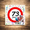 foto 2 Tegeltje voor een vrouw die 73 wordt! Een leuk kado!