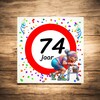 foto 2 Tegeltje voor een vrouw die 74 wordt! Een leuk kado!